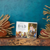 Step Dad Photo Collage Keepsake Gift フォトプラーク (側面)