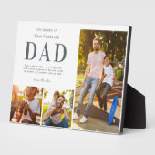 Step Dad Photo Collage Keepsake Gift フォトプラーク (側面)