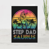 Step Dadsaurus Dinosaur Step Dad Saurus Family Mat カード (正面)