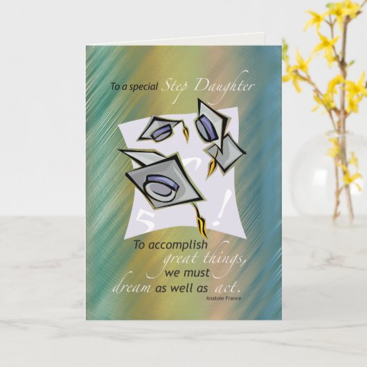 Step Duter Graduation Hats in Air, Gueulati カード (黄色い花)