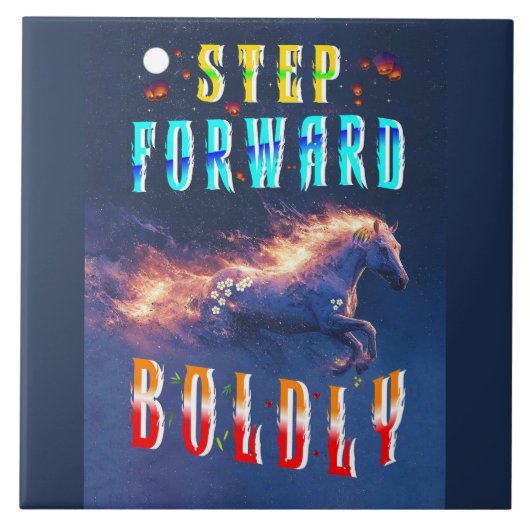 Step Forward Boldly タイル (正面)