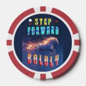Step Forward Boldly ポーカーチップ (正面)