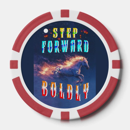 Step Forward Boldly ポーカーチップ (正面)