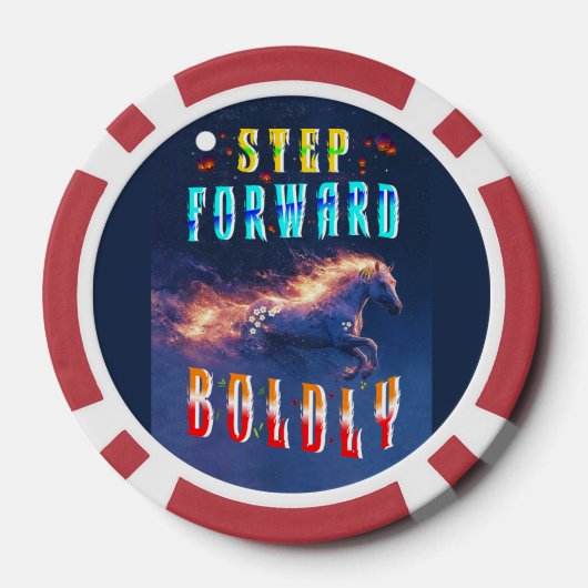 Step Forward Boldly ポーカーチップ (裏面)