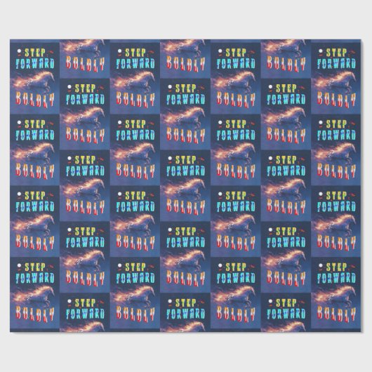 Step Forward Boldly ラッピングペーパー (フラット)