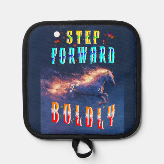 Step Forward Boldly 鍋敷き (正面)