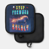 Step Forward Boldly 鍋敷き (正面/裏面)