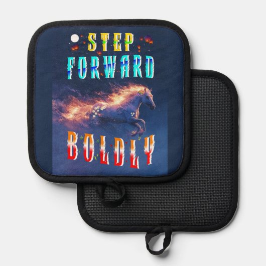 Step Forward Boldly 鍋敷き (正面/裏面)