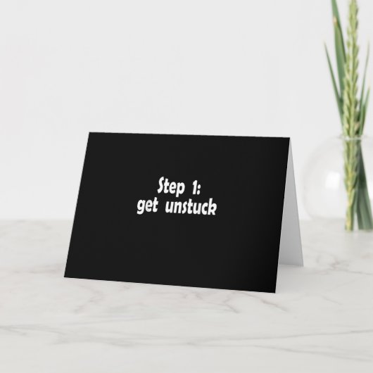 Step Get Unstuck Inspiration Ship Stuck Motivation カード (正面)