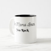 Step-Mama Bear, You Rock ツートーンマグカップ (正面左)