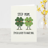 Step Mom Lucky To Have You Card カード (黄色い花)