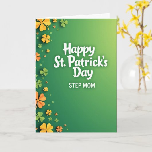 Step Mom St Patricks Day Card カード (黄色い花)