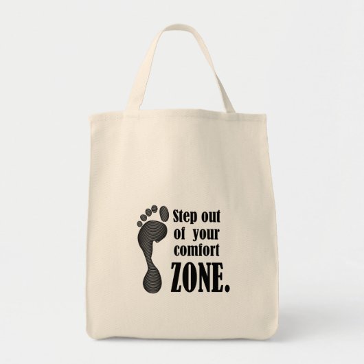 step out of your comfort zone  トートバッグ (正面)