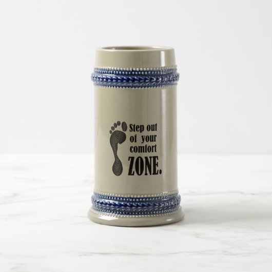 step out of your comfort zone ビールジョッキ (中央)