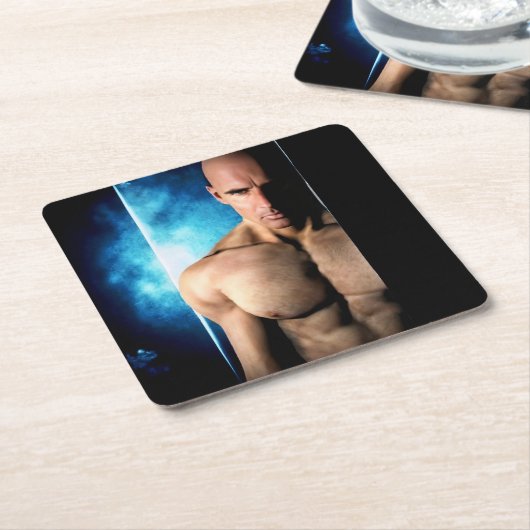 Step Out paper coaster スクエアペーパーコースター (アングル)