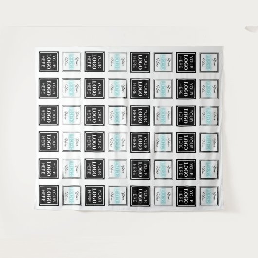  Step & Repeat Business Backdrop Two Logo Banner タペストリー (正面(横))