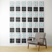  Step & Repeat Business Backdrop Two Logo Banner タペストリー (インサイチュ)