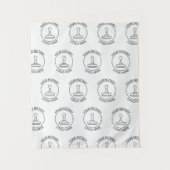 Step Repeat Logoイベントロゴのバぶら下がったナーの追加 タペストリー (正面)