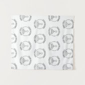 Step Repeat Logoイベントロゴのバぶら下がったナーの追加 タペストリー (正面(横))