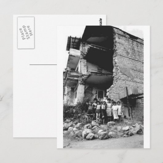 Stepanakertへの損傷 ポストカード (正面/裏面)