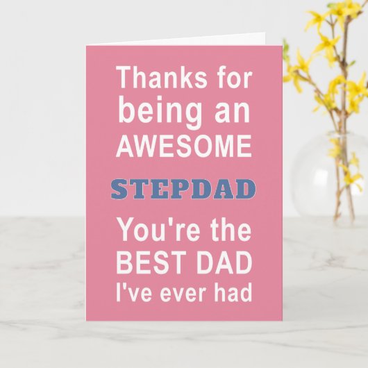 Stepdadのカード カード (黄色い花)