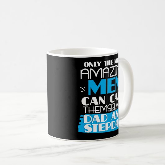 Stepdadのステップパパの父のコーヒー・マグの父の日 コーヒーマグカップ (正面右)