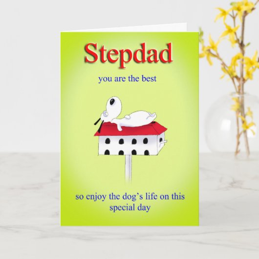 stepdadの父の日カード カード (黄色い花)
