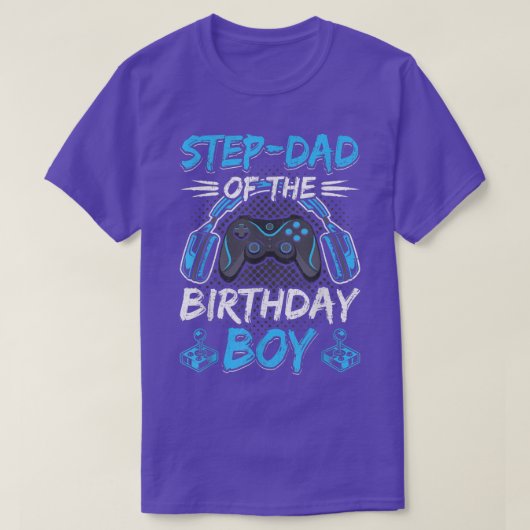 StepDadの誕生日ボーイビデオゲーマーゲーム Tシャツ (デザイン正面)