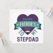 Stepdadの//の私のブランクへの幸せな父の日 カード (正面/裏面インサイチュ)