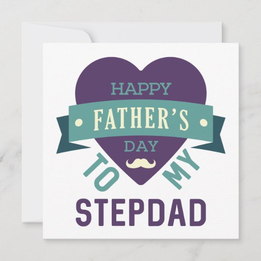 Stepdadの//の私のブランクへの幸せな父の日 カード (正面)