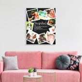 Stepdad名パーソナライズされた定義9 Photo キャンバスプリント (インサイチュ (リビング))