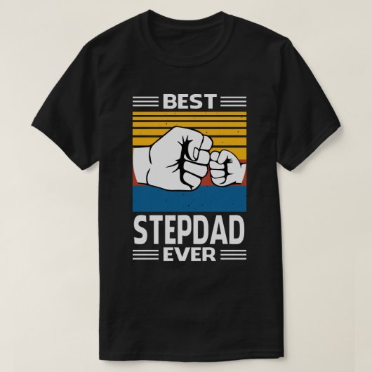 STEPDAD最高の Everヴィンテージ父の日 Tシャツ (デザイン正面)