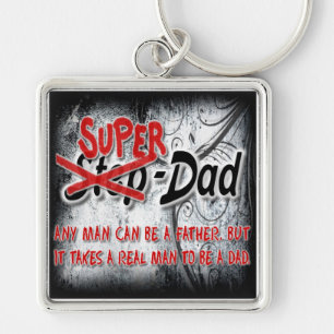 StepDad正方形のKeychain キーホルダー