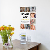 Stepdad評価 |ボーナスパパ写真コラージュ 箔ポスター (レイダウン (キッチン))