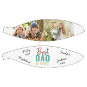 Stepdad Ever最高のの写真が署名カスタム済み バスケットボール (パネル)