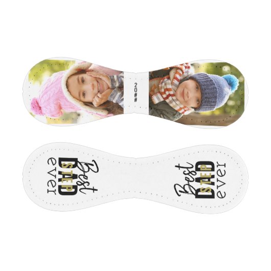 Stepdad Ever最高のタイポグラフィ2フォトブラック金ゴールド 野球ボール (パネル)