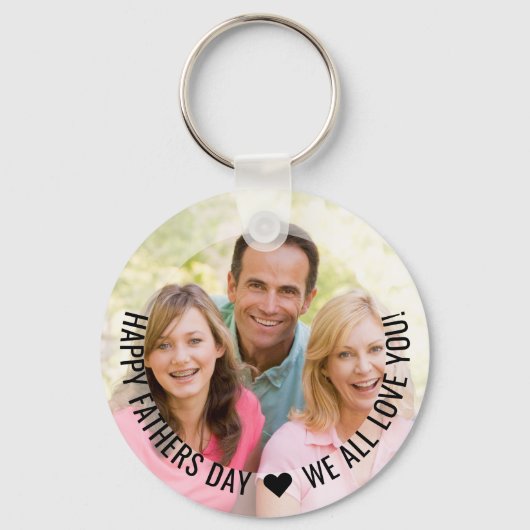 Stepdad Ever 最高の Happy Faters Day写真Keychain キーホルダー (裏面)