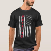 Stepdad Fathru最高ののMens Poppers Ever Us Flag Tシャツ (正面)