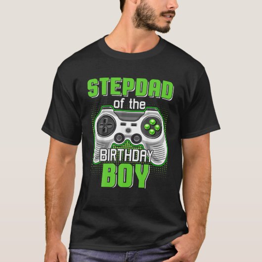 Stepdad Of The誕生日ボーイビデオゲームB-Day Top G Tシャツ (正面)