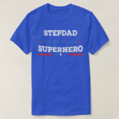 Stepdad Superdad superhero superdad father hero st Tシャツ (デザイン正面)