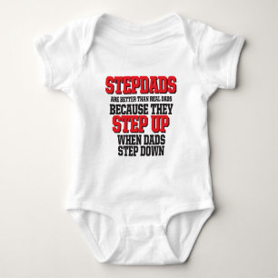Stepdadsは向上します ベビーボディスーツ