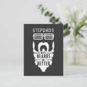 Stepdads with Beards is Better Father's Day Gift ポストカード (スタンド正面)