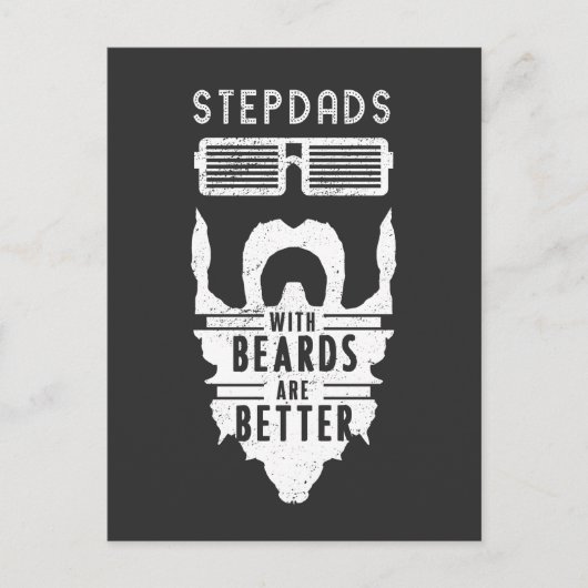Stepdads with Beards is Better Father's Day Gift ポストカード (正面)
