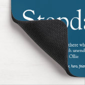 Stepfather Stepdad定義3写真おもしろい青 マウスパッド (コーナー)