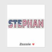 Stephan Name Vorname USA Sticker Stickerset シール (シート)