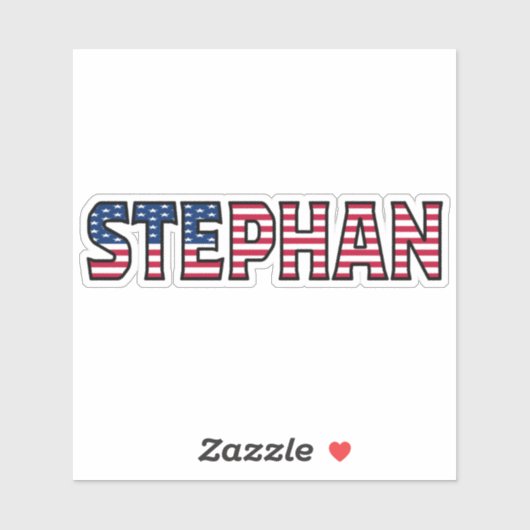 Stephan Name Vorname USA Sticker Stickerset シール (シート)