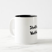 Stephanieのためのあなたのニックネームは何ですか。 ツートーンマグカップ (正面左)