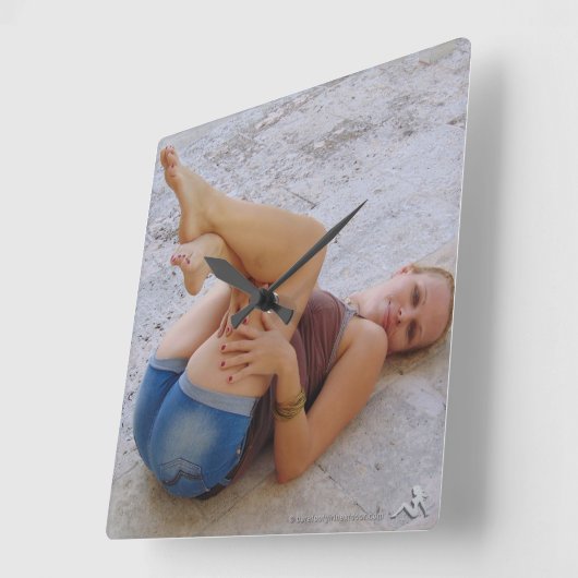 Stephanie スクエア壁時計 (傾斜)