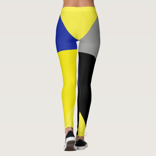 Stephanie Add Your Name抽象芸術アートレギンス レギンス (裏面)