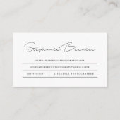 Stephanie Bernice 名刺 (裏面)